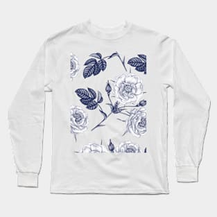 bomming design flower-flowers patterns Long Sleeve T-Shirt